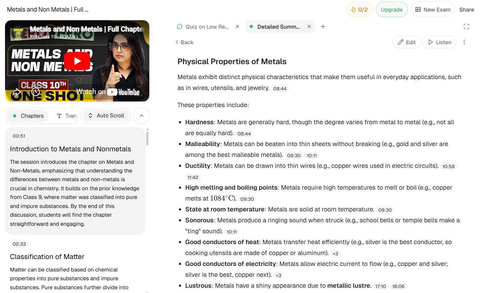 Clear segmentation with structured bullet points; works best for definition-heavy and process-based topics