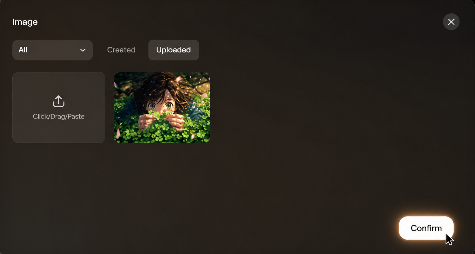 PixVerse screenshot showing Upload interface