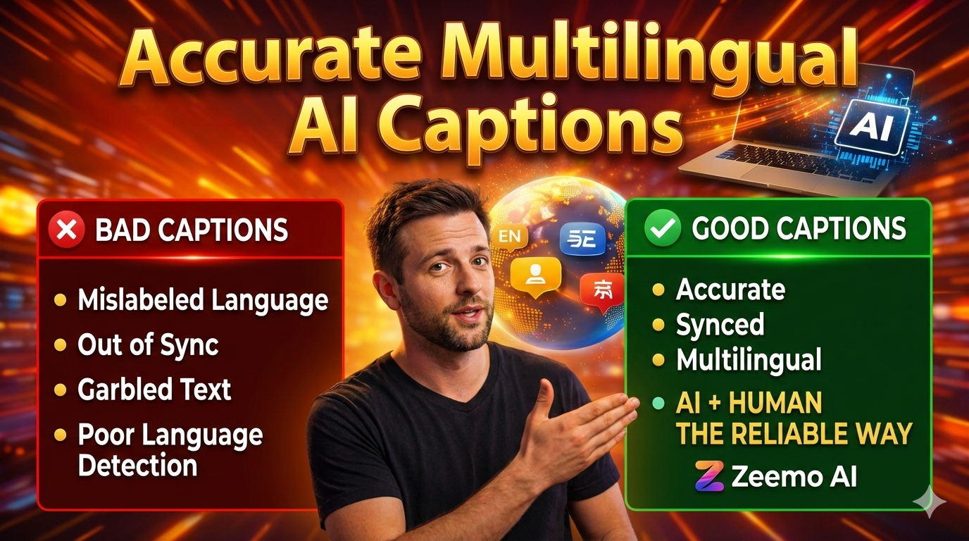 Add Multilingual Captions to Videos Automatically