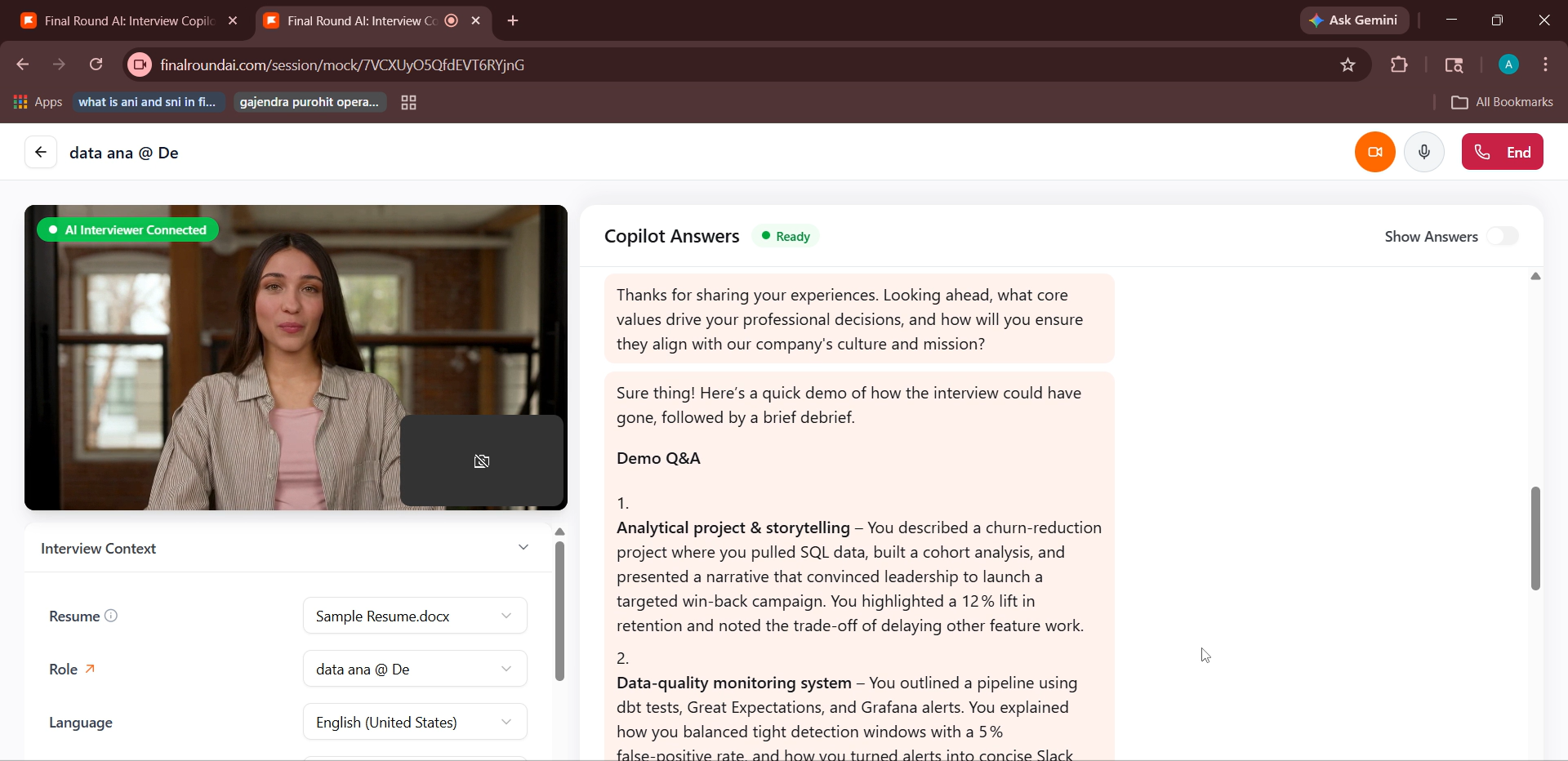 Output artifact for "Post-Session Debrief, Demo Q&A & Scoring Rubric" test: Output :, Screenshot (153)-1.png