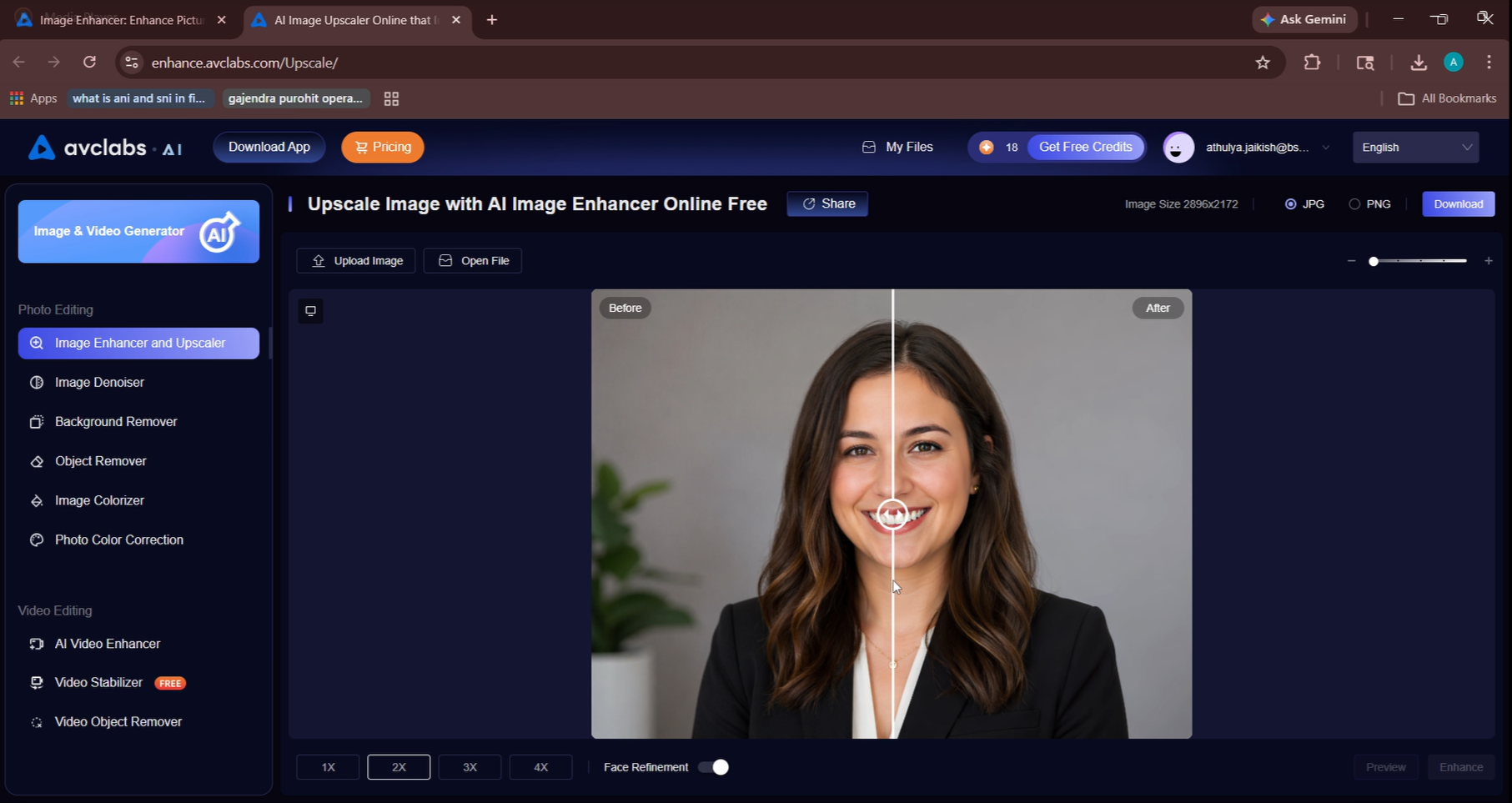 Output artifact for "Image Enhancer, Upscaler and Face Refinement Toggle" test: Output, Screenshot (242).png