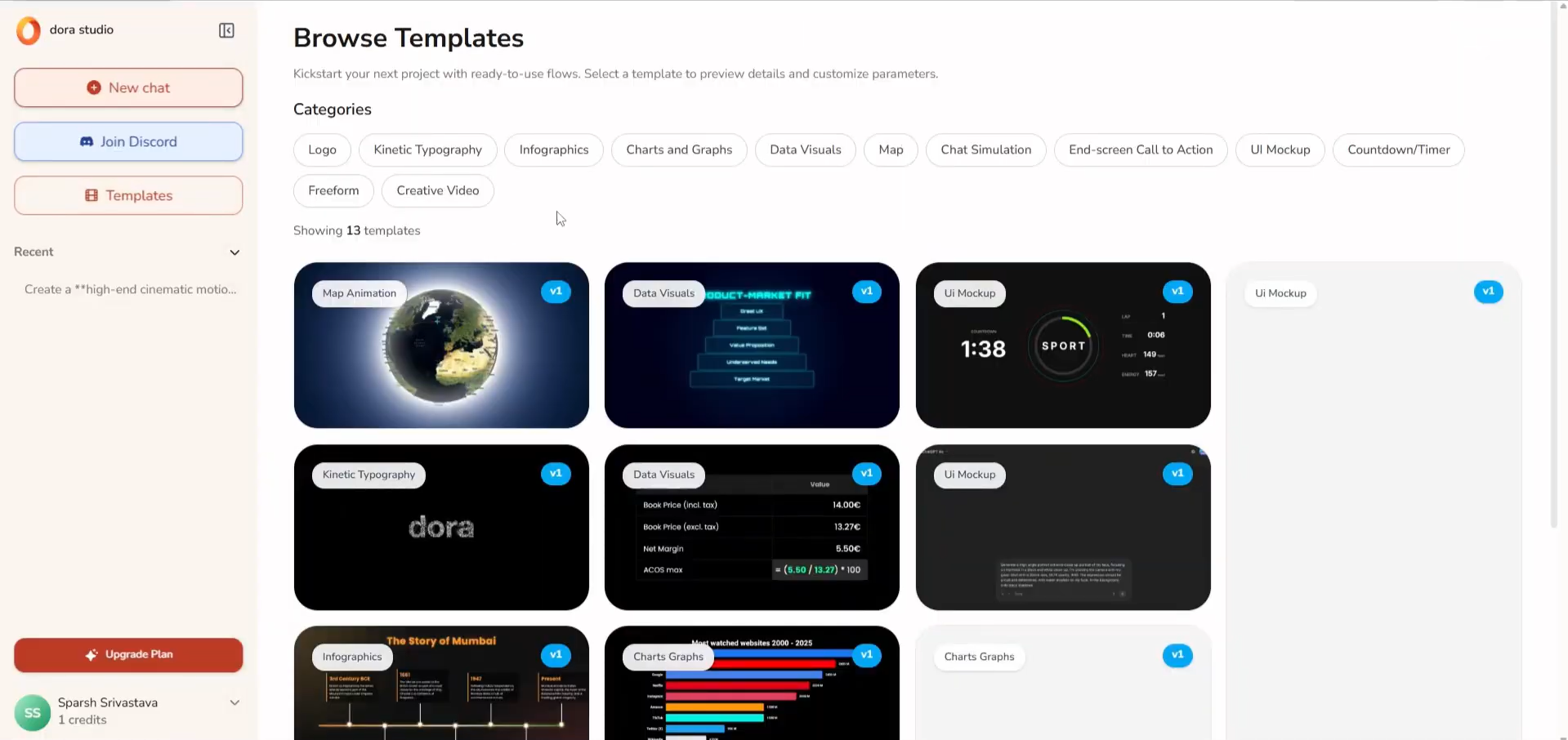 Input artifact for "Customizable templates" test: Templates section, Screenshot 2026-05-04 165219.png