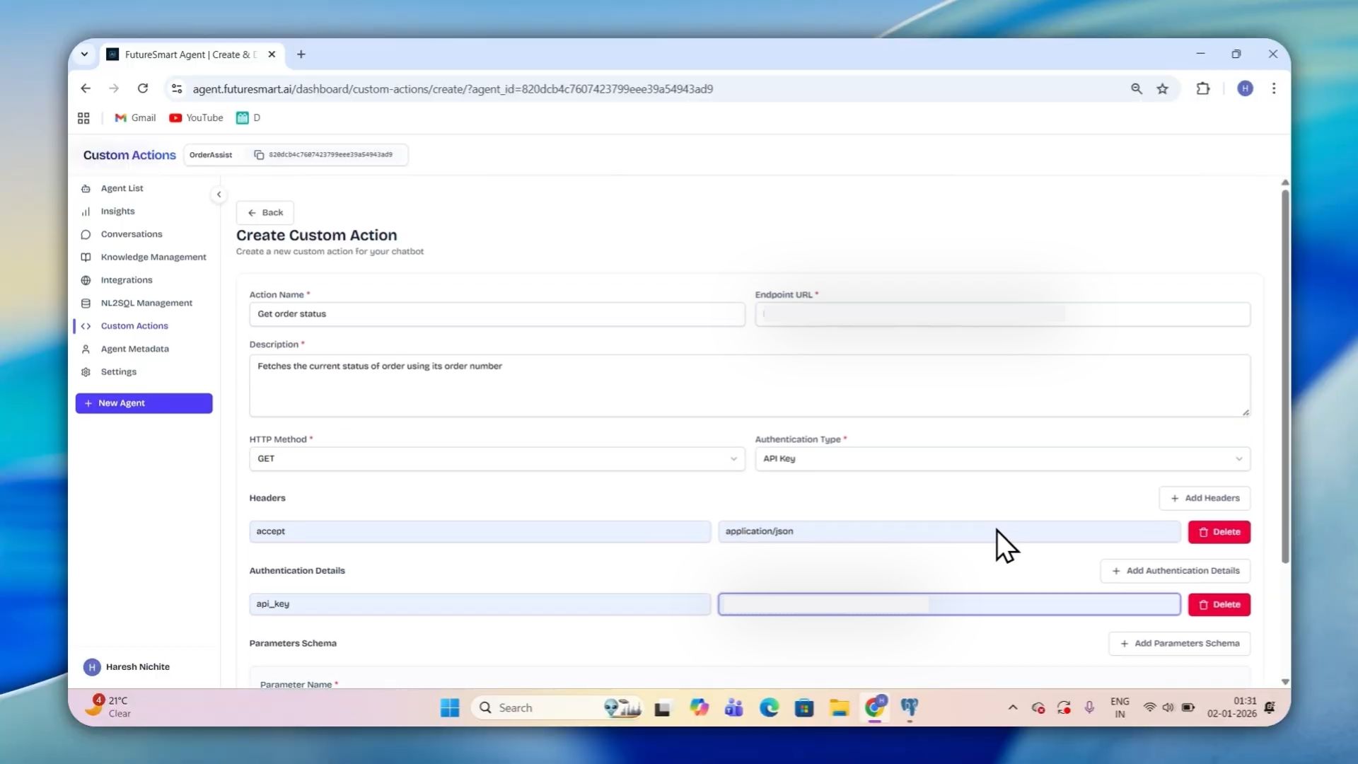 Input artifact for "Customer Support Agent with Live Order Tracking" test: Provided the API endpoint for order status, defined parameters such as order number, and added descriptions., Untitled design (3).jpg