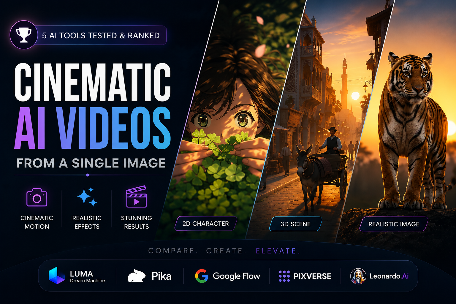 Best AI Tools to Generate Cinematic Videos from a Single Image