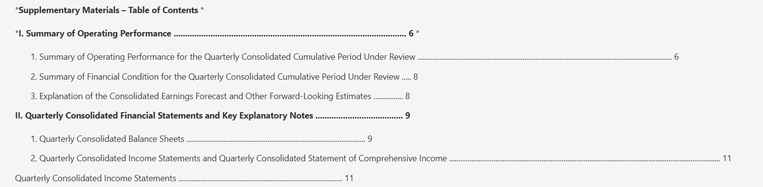 Output artifact for "PDF-to-Markdown Conversion" test: The table of contents kept its section ordering and hierarchy, showing that simple linear pages can stay in sequence., doc2mark_input2_financialpdf_toc_parsed_failed.png
