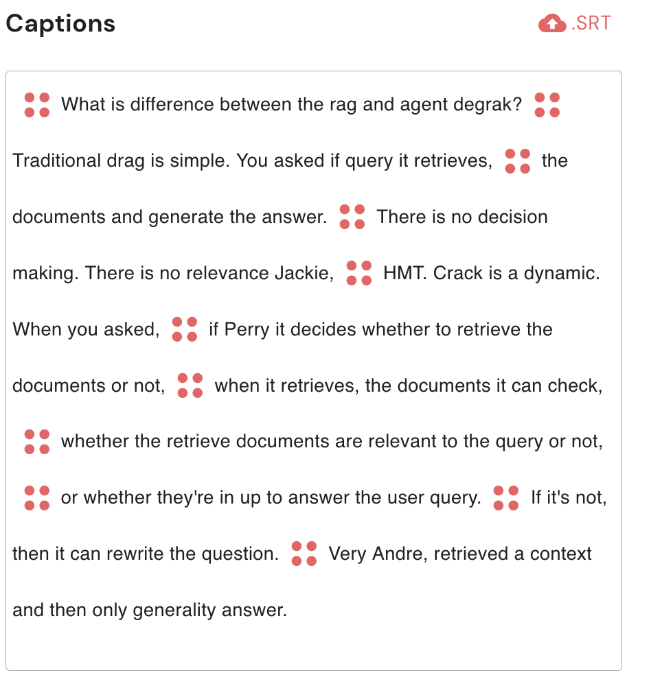 Zubtitle output showing Captioned preview