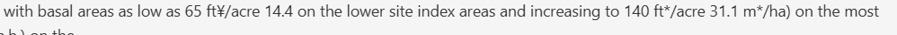 Output artifact for "Text Extraction" test: A narrow scanned-paper snippet loses superscript formatting and substitutes characters in the unit expression, showing OCR degradation on scanned text., liteparse_input3_scannedpaper_superscript_parsed_failure.png