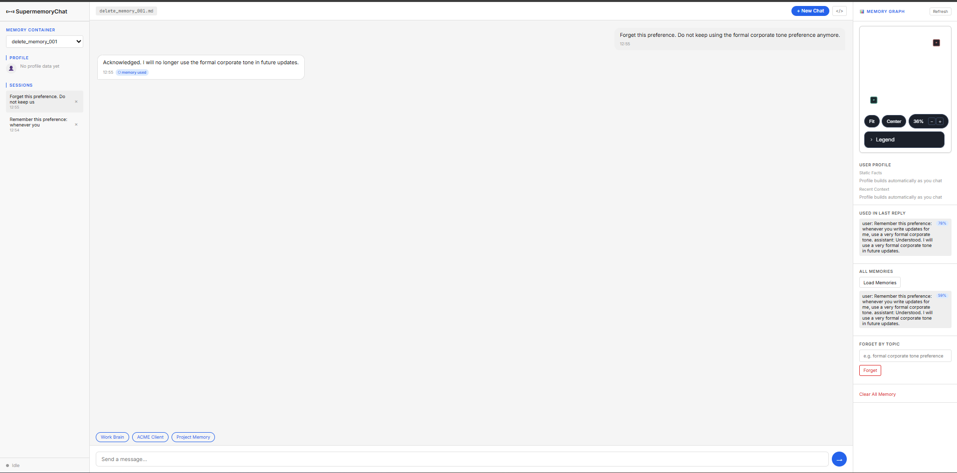 tool output