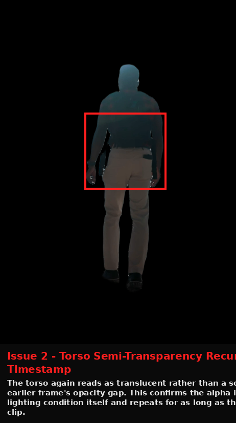 FlexClip output showing Issue evidence screenshot
