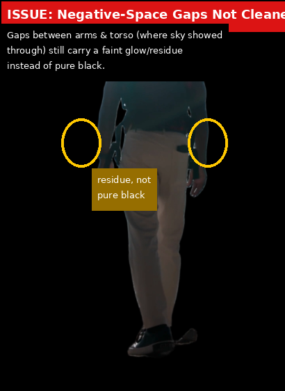 Bria.ai output showing Issue evidence screenshot