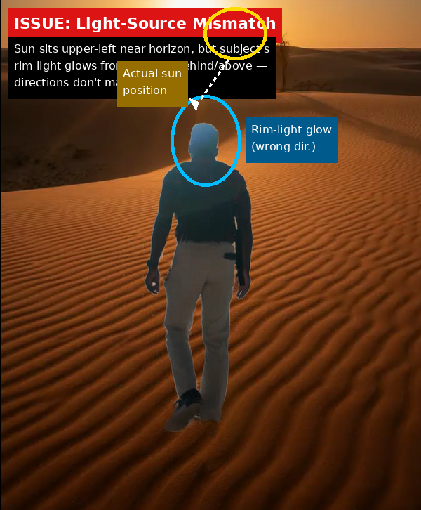 Descript output showing Issue evidence screenshot