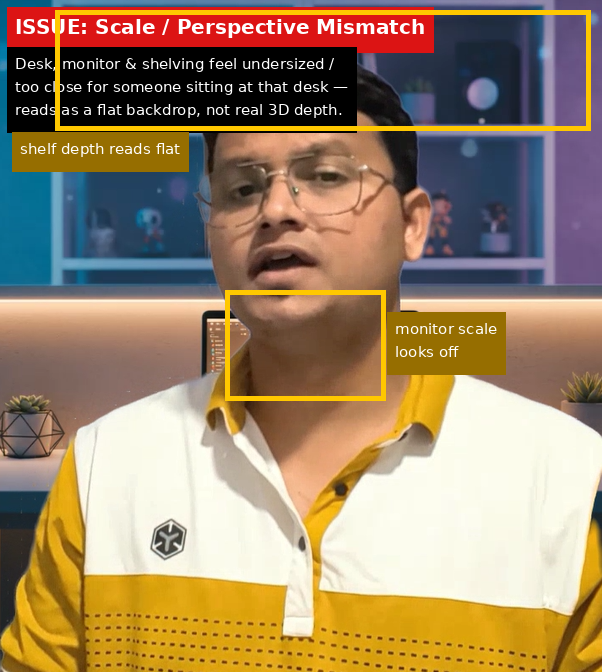 Descript output showing Issue evidence screenshot